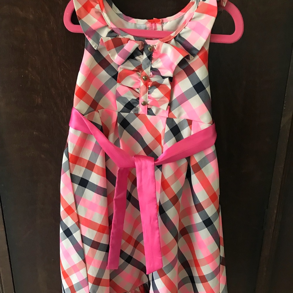 H&M plaid girls dress size 7/8y